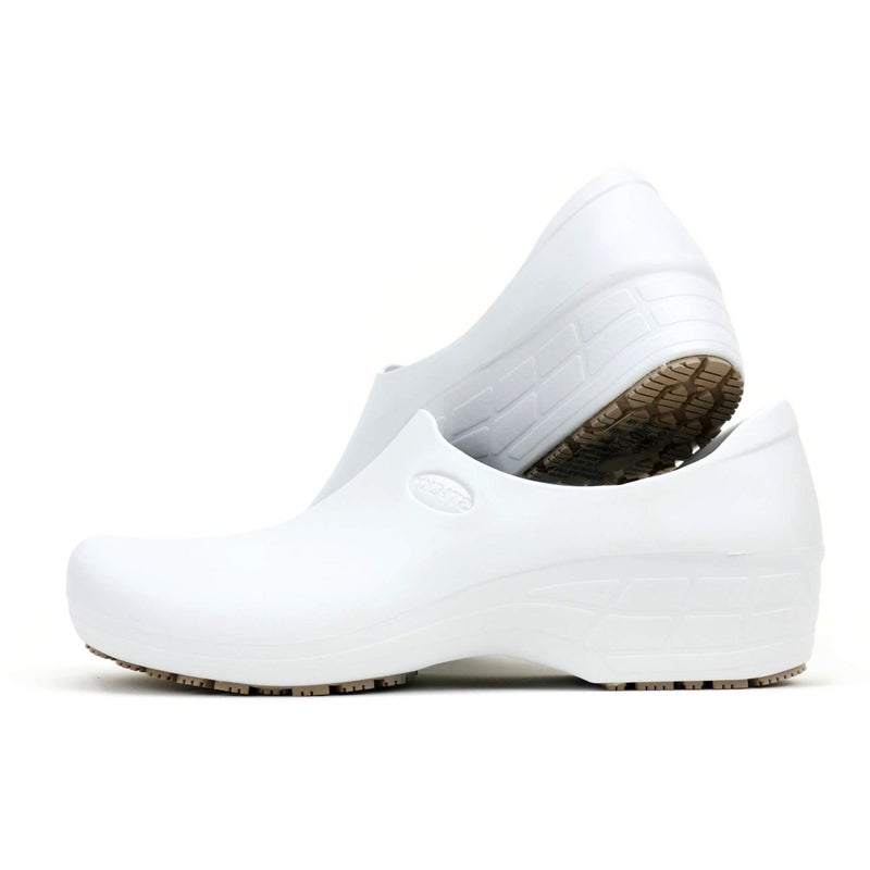 Sticky SSW-US-BCA-8 Nursing Shoes Women - Chefs - Kitchen - Nurses - Clogs for Work - Waterproof Non Slip (White, 8) - Image 1